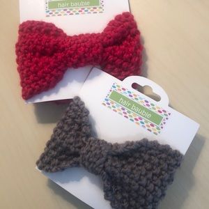 NWT Set of 2 Crocheted Baby Headbands